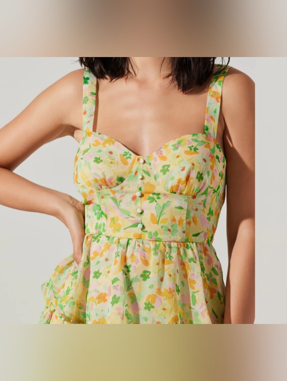Astr The Label Midsummer Floral Tiered Maxi Dress Small Fairy Whimsy Coquette - Picture 8 of 8